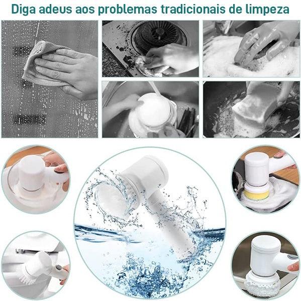 Escova Elétrica rotativa Mágica 5 em 1