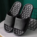 Men Indoor Home Slippers Summer Non-Slip Flip Flops Bath Slippers Couple Family Flat Shoes Hotel Sandal Slides