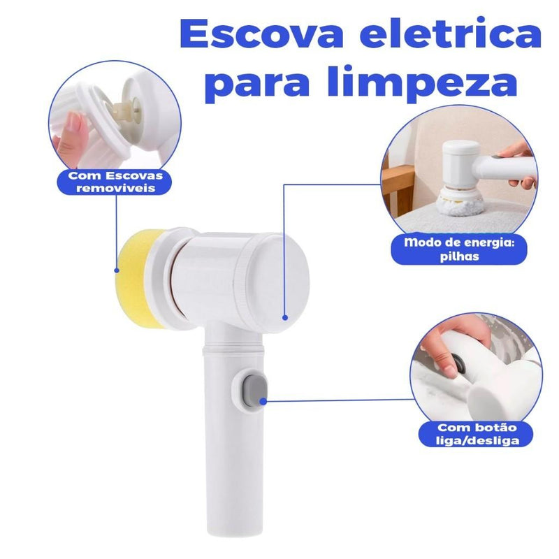 Escova Elétrica rotativa Mágica 5 em 1
