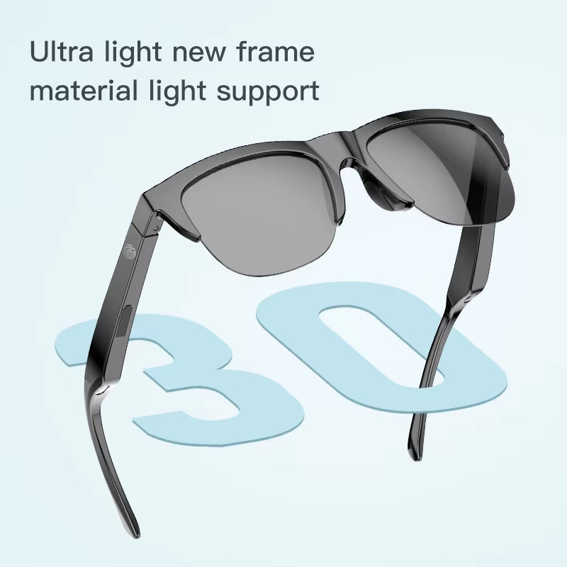 F Series Fone Ouvido Bluetooth Lenses Man Water Proof Smartglass Stereo Connected Bezel Smartglasses Polarized Men'S Sunglasses